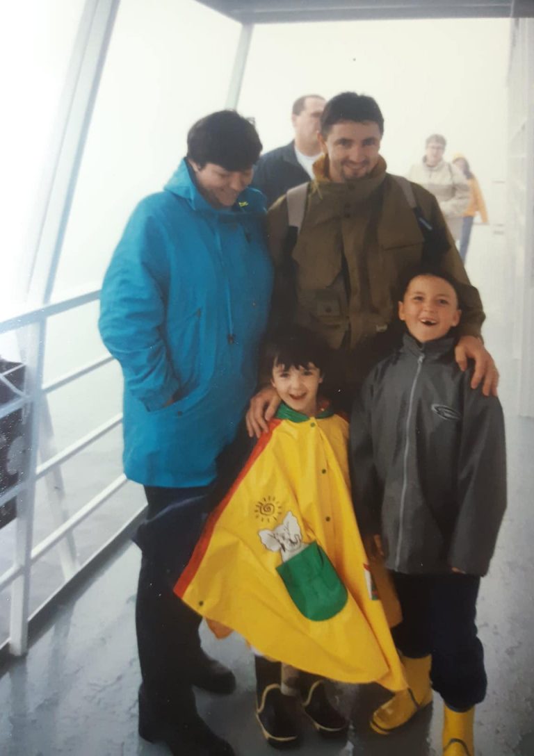 Armelle Rossetti et sa famille tout juste arrivé au Québec avec leur statut de résident temporaire